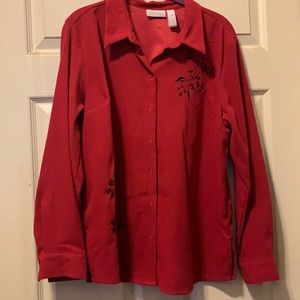 cascade Blue. Size PL. Red with Black